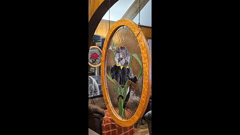 Oval Frame for Stained Glass