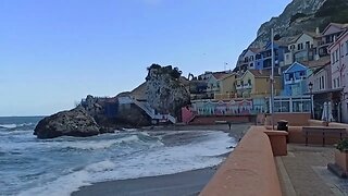 Gibraltar today Ship wreck breaking up.