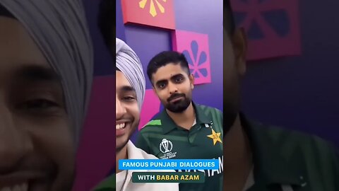 Babar Azam speaking punjabi in India with Sikh brother