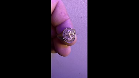 Gold ring found and NY Militia cavalry button