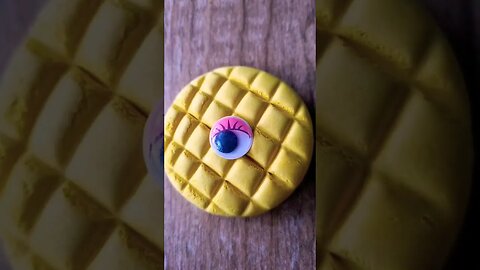 DIY how to make polymer clay cookies #shorts