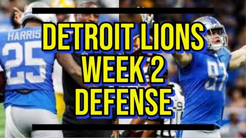 Detroit Lions Week 2: Defense #detroitlions #washingtoncommanders #nfl