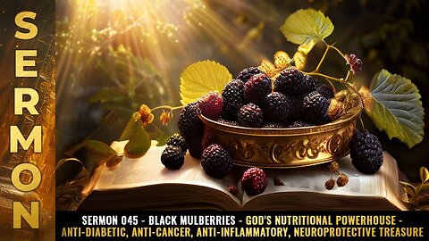 Sermon #045 - Black Mulberries - God's nutritional powerhouse - Anti Diabetic, Cancer, Inflammatory