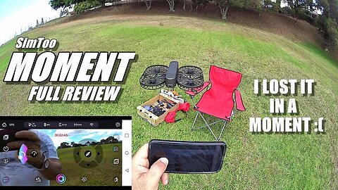 SimToo MOMENT Folding 4K GPS Selfie Drone - Full Review - Unboxing, Flight Test & FLY AWAY! 😰