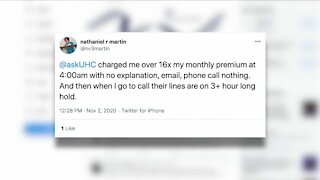 Woman charged 13x for health insurance for November