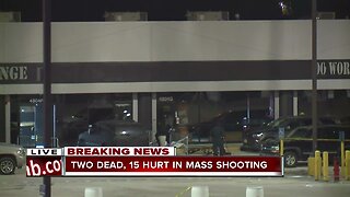 2 dead, 15 hurt in mass shooting