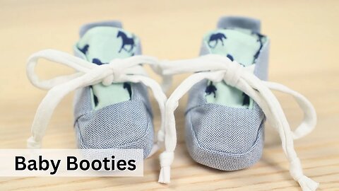 Making *THE* Cutest Baby Booties Ever! Sewing Handmade Gifts