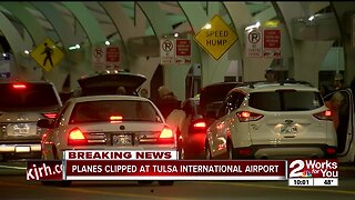 American Airlines plane clipped by an Allegiant plane at TIA