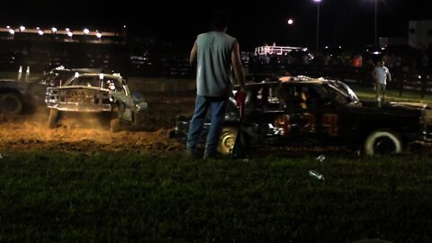 Henry County KY full size car demolition Derby 6-26-10 part 1