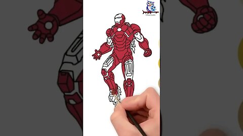 Draw Iron Man - Step by Step #drawing #drawingtutorial #easydraw #art #ironman