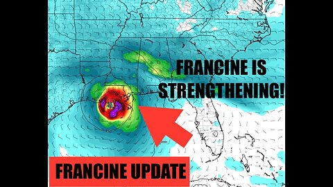 Major update on Francine which is set to strike Louisiana as a hurricane!