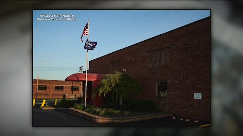 Company that fell behind on mailing ballots draws national attention for flying Trump flag