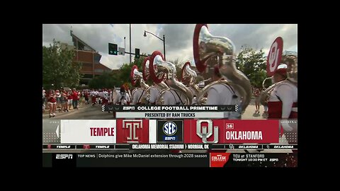 2024-08-30 Temple Owls vs Oklahoma Sooners Part 1