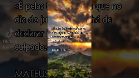 Mateus 12:37 #canalyausha