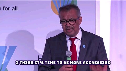 Tedros from the WHO : "I think it's time to be more aggressive in pushing back on anti-vaxxers.