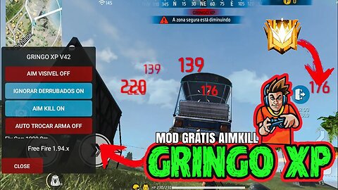 COMO BAIXAR E INSTALAR MOD MENU GRINGO XP DE NATAL COM AIMKILL RANK+FLY MOD MENU FREE FIRE HACK FF