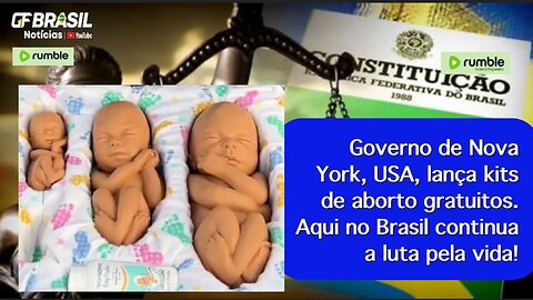 Governo de Nova York, USA, lança kits de aborto gratuitos. Aqui no Brasil continua a luta pela vida!