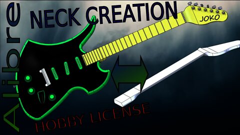 Alibre - Make a Guitar Part 3: Neck Creation |JOKO ENGINEERING|