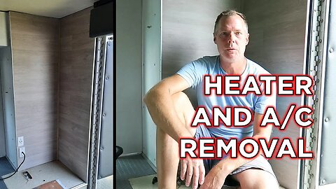 Ambulance Conversion Heater and A/C Cabinet Delete | What Am I Going To Do With All Of This Space?