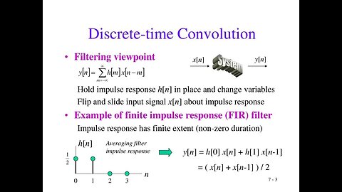 Convolution of discrete signals -EEE4221