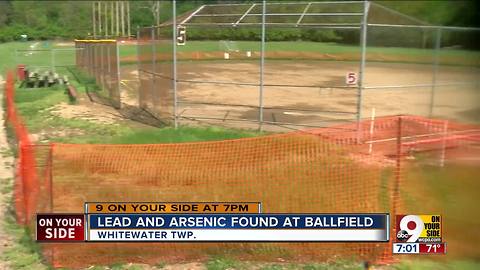 Lead and arsenic found at ballfield