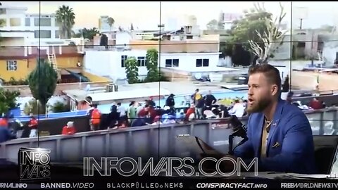 Owen Shroyer Hosts Alex Jones Show 9 19 2023 Shock Videos Reveal Trainloads of Illegals Invading USA