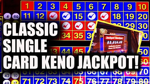 Classic Single Card KENO Jackpot from Encore Las Vegas!