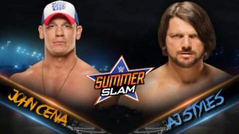 John Cena Vs Aj Styles SummerSlam 2016 Full Match