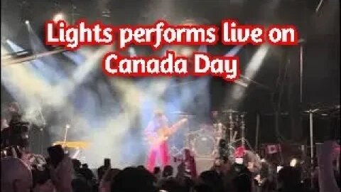 Artist Lights performs in Burnaby for Canada Day