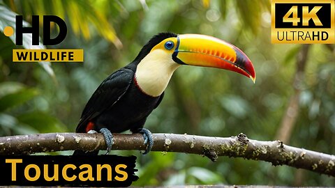 Toucans in Slow Motion | Exotic Bird Compilation with Relaxing Music ll Epic Fail ll