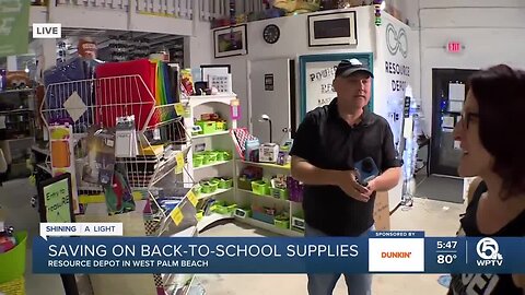 Discounted back-to-school shopping at Resource Depot