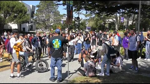 Sodom and Gomorrah University students surround Preacher. Follow off Campus!