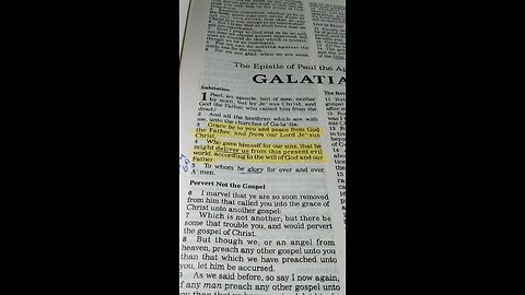 Galatians 1:3 Deliverance