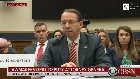 Deputy AG Rosenstein: No 'Impropriety' Despite Mueller Team's Donations to Democrats