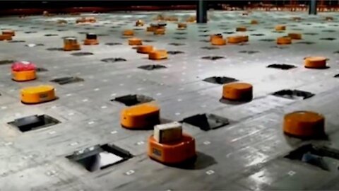 Army of Robots Sort 200,000 Packages a Day in China