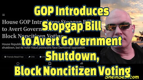 GOP Introduces Stopgap Bill to Avert Government Shutdown, Block Noncitizen Voting-645