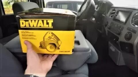 Dewalt Hand-Held Tile Saw Unboxing Test & Review