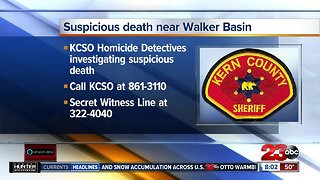 Suspicious death near Walker Basin