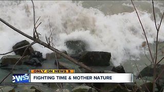 Erosion control project begins at popular lakefront park