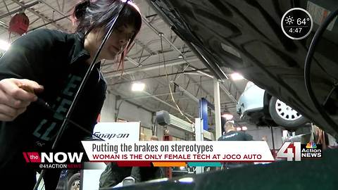 JoCo female auto technician defies stereotype