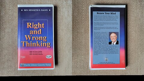 Right and Wrong Thinking audio series, part 1 of 3. Kenneth E. Hagin