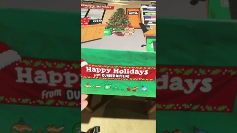 Happy Holidays from Dunder Mifflin, Unboxing the Christmas Culture Fly Gift Box! #shorts #theoffice