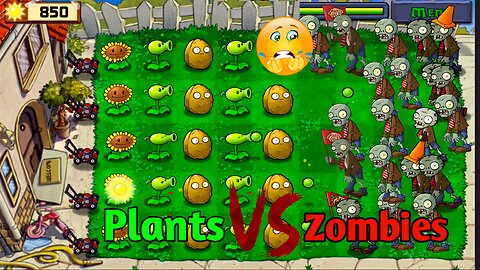 Zombie attack my garden 🙀 | plants vs zombies | game |