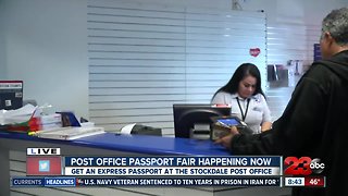 Post Office on Stockdale holding passport express fair