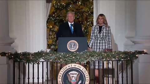 President Trump & The Most Beautiful, First Lady Melania Trump - National Christmas Tree Lighting