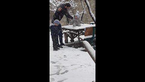 First snow in Georgia