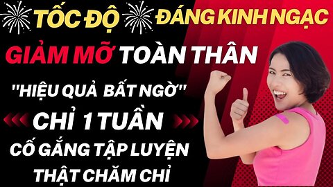 💥Hiệu Quả 30 Phút Tập Aerobic Giật Chậm Hông Ngang Giảm Eo Bụng trong 1 Tuần