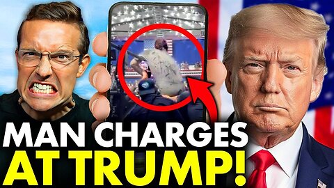 🚨 BREAKING: Angry Man STORMS Stage At Trump Rally, CHARGES At Trump! Trump’s Reaction is STUNNING…