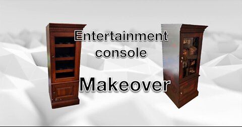 ENTERTAINMENT CONSOLE MAKEOVER/ FURNITURE RESTORATION