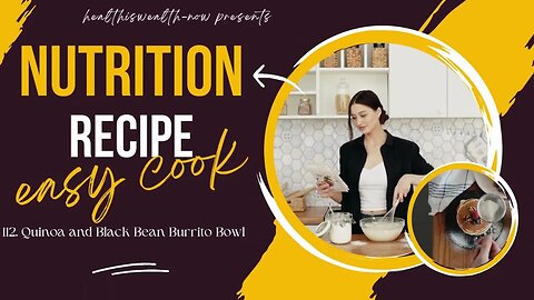 How to make Healthy and Nutrition Recipe l Quinoa and Black Bean Burrito Bowl #food #health #fitnes